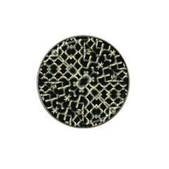 Dark Interlace Motif Mosaic Pattern Hat Clip Ball Marker by dflcprintsclothing