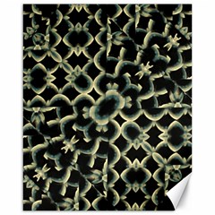 Dark Interlace Motif Mosaic Pattern Canvas 16  X 20 