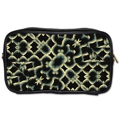 Dark Interlace Motif Mosaic Pattern Toiletries Bag (Two Sides)