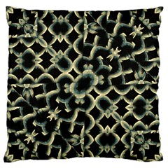 Dark Interlace Motif Mosaic Pattern Large Cushion Case (two Sides) by dflcprintsclothing