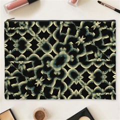 Dark Interlace Motif Mosaic Pattern Cosmetic Bag (XXXL)