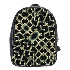 Dark Interlace Motif Mosaic Pattern School Bag (XL)