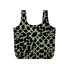 Dark Interlace Motif Mosaic Pattern Full Print Recycle Bag (S)