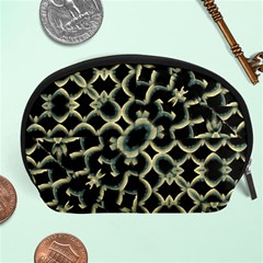 Dark Interlace Motif Mosaic Pattern Accessory Pouch (large) by dflcprintsclothing