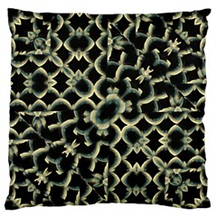 Dark Interlace Motif Mosaic Pattern Large Flano Cushion Case (one Side)