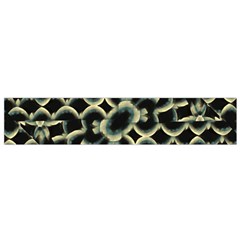 Dark Interlace Motif Mosaic Pattern Small Flano Scarf by dflcprintsclothing