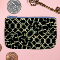 Dark Interlace Motif Mosaic Pattern Large Coin Purse