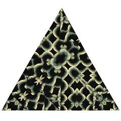 Dark Interlace Motif Mosaic Pattern Wooden Puzzle Triangle