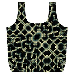 Dark Interlace Motif Mosaic Pattern Full Print Recycle Bag (XXL)