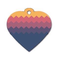 Fall Palette Dog Tag Heart (one Side) by goljakoff