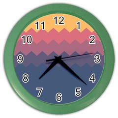 Fall Palette Color Wall Clock by goljakoff