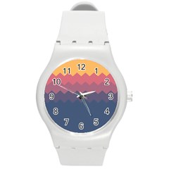 Fall Palette Round Plastic Sport Watch (m) by goljakoff