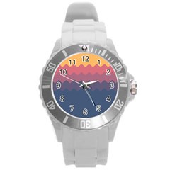 Fall Palette Round Plastic Sport Watch (l) by goljakoff