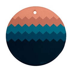 Flat Ocean Palette Ornament (round) by goljakoff