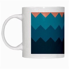 Flat Ocean Palette White Mugs by goljakoff