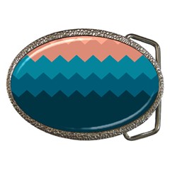 Flat Ocean Palette Belt Buckles by goljakoff