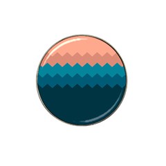 Flat Ocean Palette Hat Clip Ball Marker (4 Pack) by goljakoff