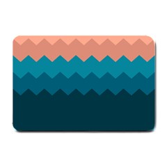 Flat Ocean Palette Small Doormat  by goljakoff