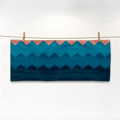 Flat Ocean Palette Hand Towel by goljakoff