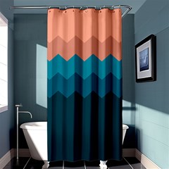 Flat Ocean Palette Shower Curtain 36  X 72  (stall)  by goljakoff