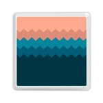 Flat ocean palette Memory Card Reader (Square) Front