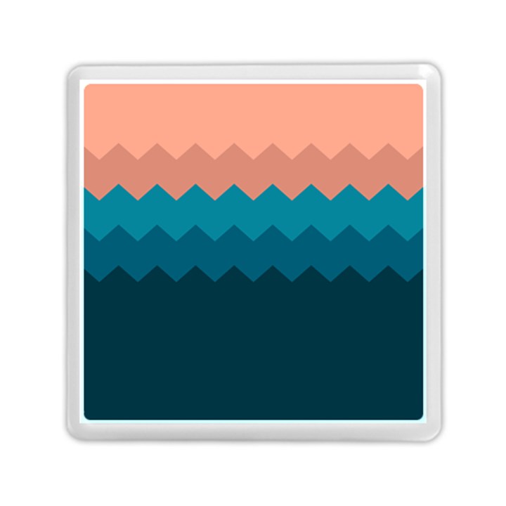 Flat ocean palette Memory Card Reader (Square)