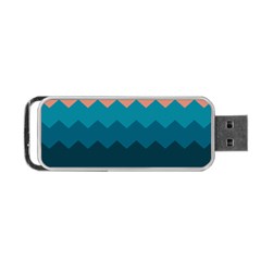 Flat Ocean Palette Portable Usb Flash (two Sides) by goljakoff