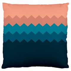 Flat Ocean Palette Large Flano Cushion Case (one Side) by goljakoff