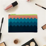 Flat ocean palette Cosmetic Bag (XS) Front