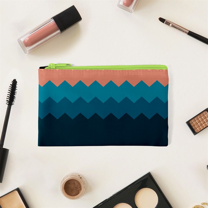 Flat ocean palette Cosmetic Bag (XS)