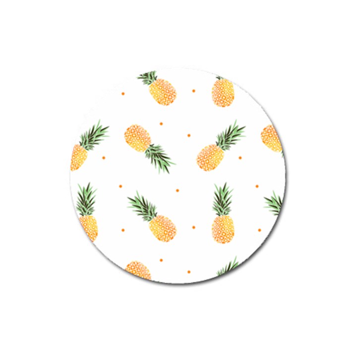 Pineapple pattern Magnet 3  (Round)