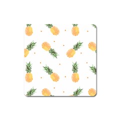 Pineapple Pattern Square Magnet by goljakoff