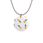 Pineapple pattern 1  Button Necklace Front