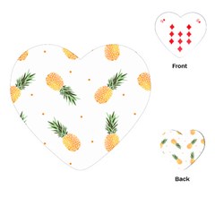 Pineapple Pattern Playing Cards Single Design (heart) by goljakoff