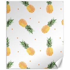 Pineapple Pattern Canvas 8  X 10  by goljakoff