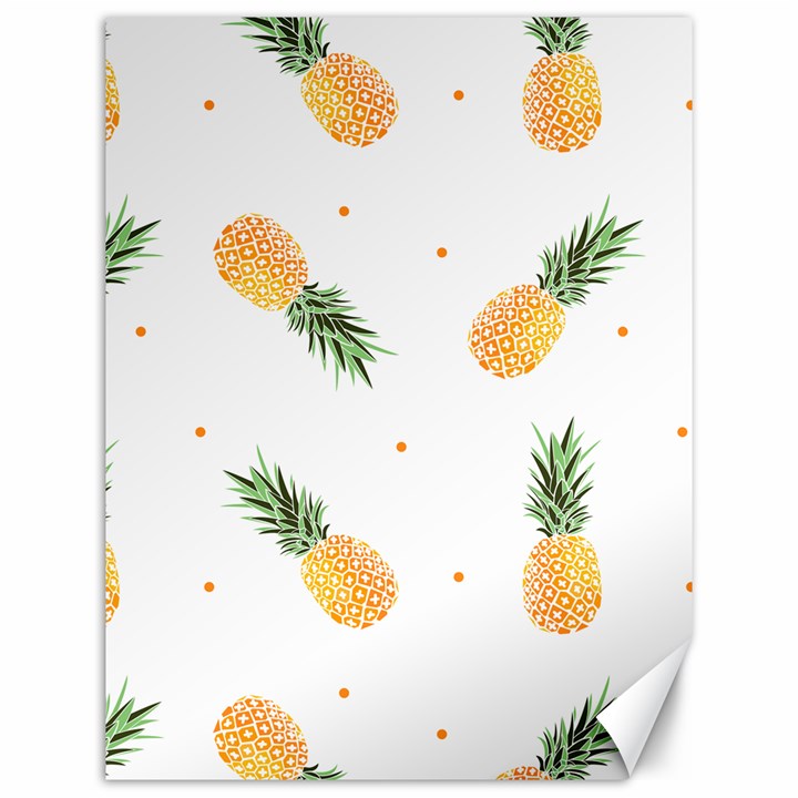 Pineapple pattern Canvas 12  x 16 