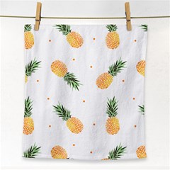 Pineapple Pattern Face Towel by goljakoff