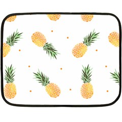 Pineapple Pattern Double Sided Fleece Blanket (mini)  by goljakoff