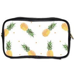 Pineapple Pattern Toiletries Bag (one Side) by goljakoff