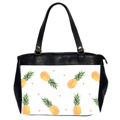 Pineapple Pattern Oversize Office Handbag (2 Sides) by goljakoff