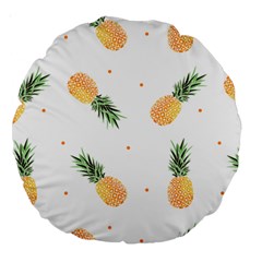 Pineapple Pattern Large 18  Premium Round Cushions by goljakoff