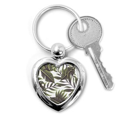 Tropical Leaves Key Chain (heart) by goljakoff