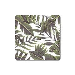 Tropical Leaves Square Magnet by goljakoff