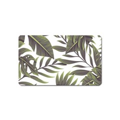 Tropical Leaves Magnet (name Card) by goljakoff