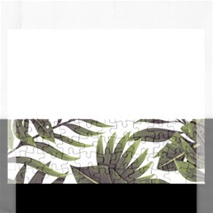 Tropical Leaves Rectangular Jigsaw Puzzl by goljakoff