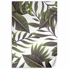 Tropical Leaves Canvas 12  X 18  by goljakoff