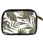 Tropical leaves Digital Camera Leather Case Back