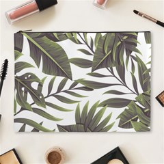 Tropical Leaves Cosmetic Bag (xl) by goljakoff