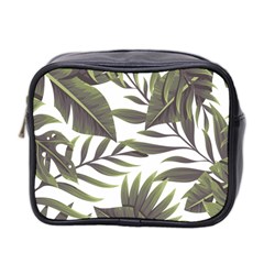 Tropical Leaves Mini Toiletries Bag (two Sides) by goljakoff