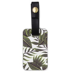 Tropical Leaves Luggage Tag (one Side) by goljakoff